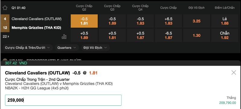 Kinh Nghiệm Cá Cược Bóng Rổ 188bet Thắng Nhờ Phân Tích 2 Kèo rung bóng rổ – Chơi với nhịp tim của trận đấu